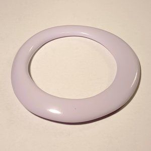 Vintage Asymmetrical Acrylic Resin Bangle Bracelet light purple pastel lavender
